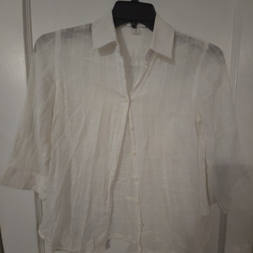 Women's White Coldwater Creek Blouse